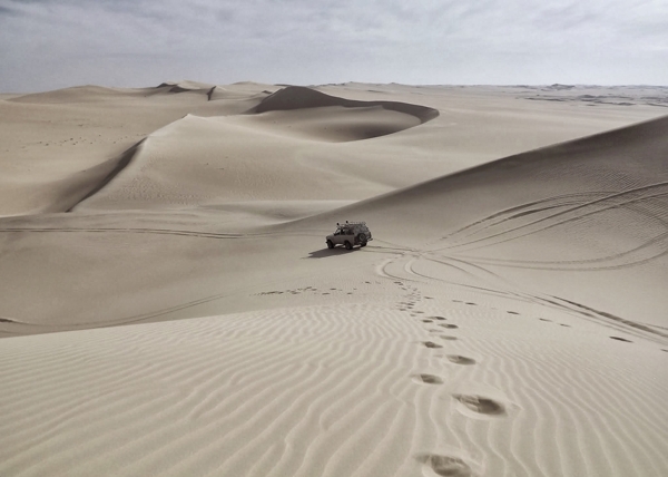 沙漠越野车自然生态背景素材