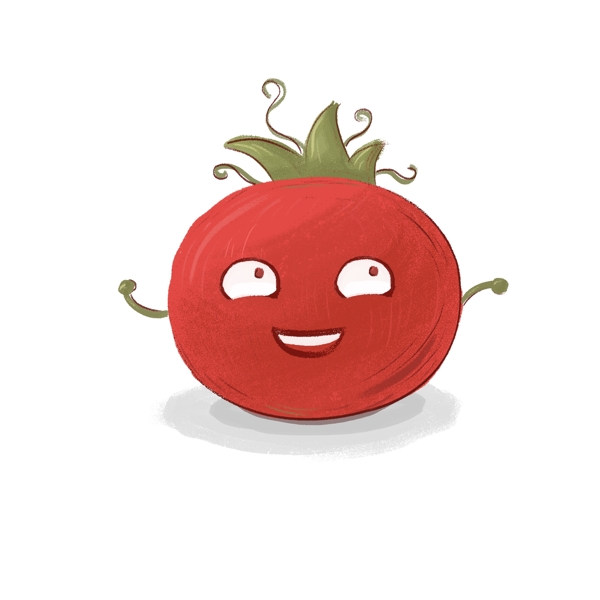 西班牙西红柿节番茄节红色蔬果手绘