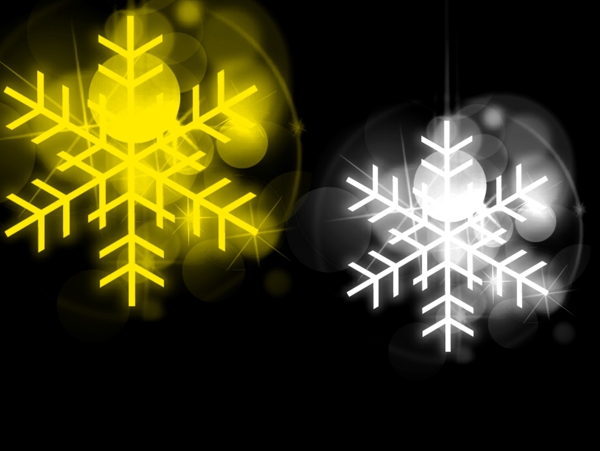 發(fā)光的雪花