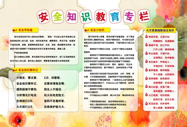安全知識(shí)宣傳