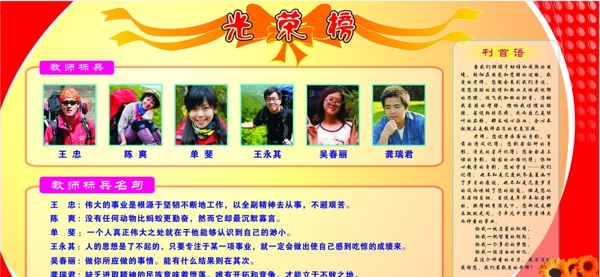 光榮榜圖片
