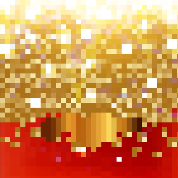 矢量紅色璀璨圣誕喜慶背景