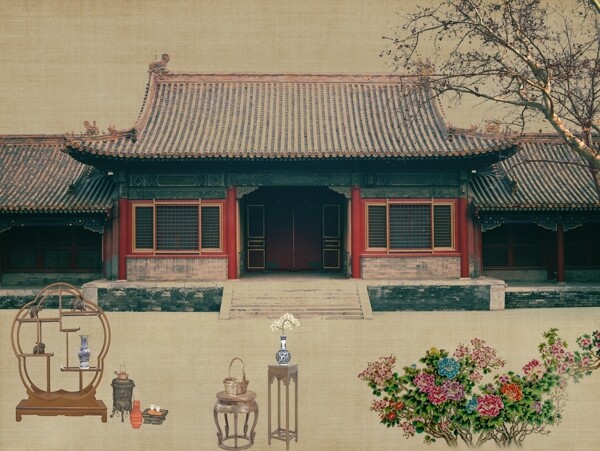 新中式背景墻