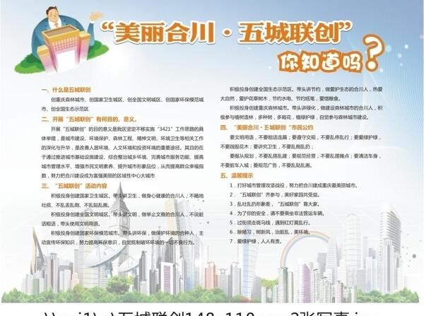 五城聯(lián)創(chuàng)城市建設(shè)展版圖片