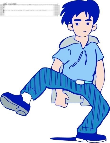 男性漫畫矢量圖26