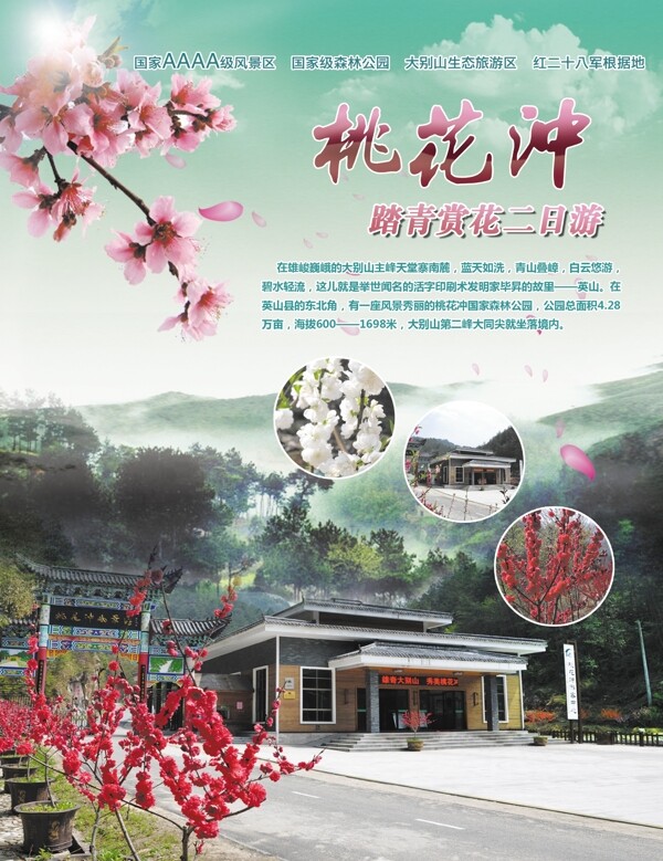 桃花沖彩頁圖片