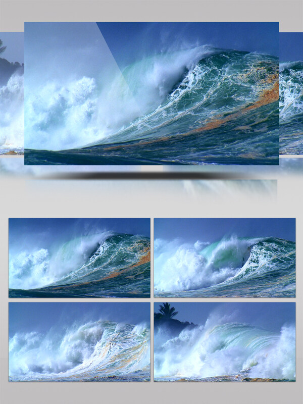 巨大海浪视频素材