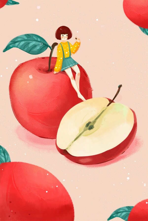 苹果插画