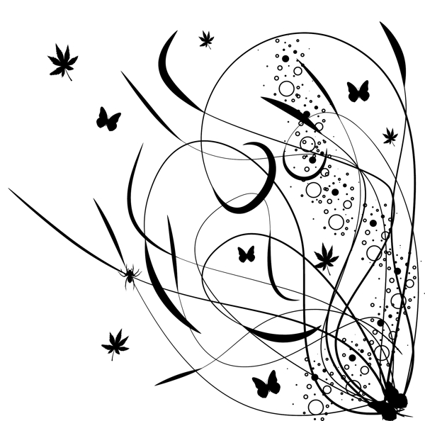 歐美花紋3663矢量EPS