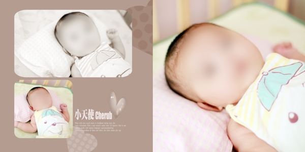 百天兒童相冊模板圖片