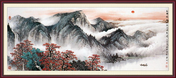 紅棉迎旭日圖片