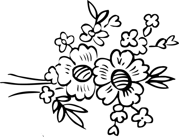 韓國精美花草圖案矢量圖074