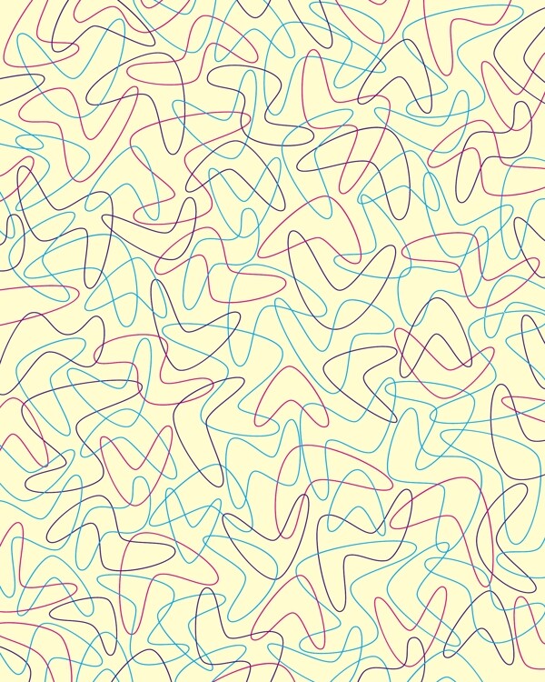 不規(guī)則幾何滿版印花