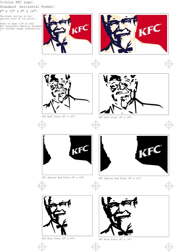 KFC肯得基肯德基矢量CDR文件VI設(shè)計(jì)VI寶典