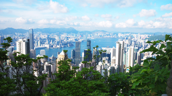 香港维多利亚港湾风光图片