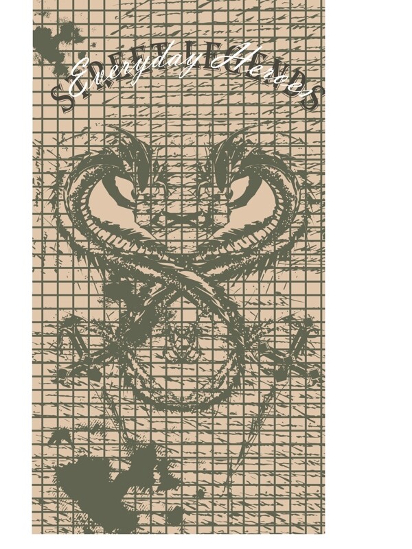印花矢量圖色彩棕色杏色動(dòng)物免費(fèi)素材