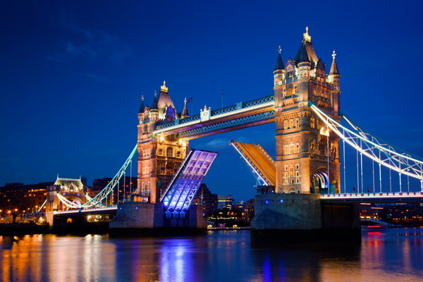 伦敦大桥夜景图片