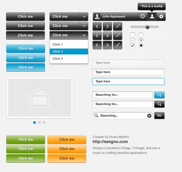 质量设计WebUI元素盒PSD