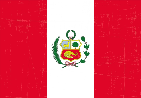 免费的垃圾秘鲁国旗矢量