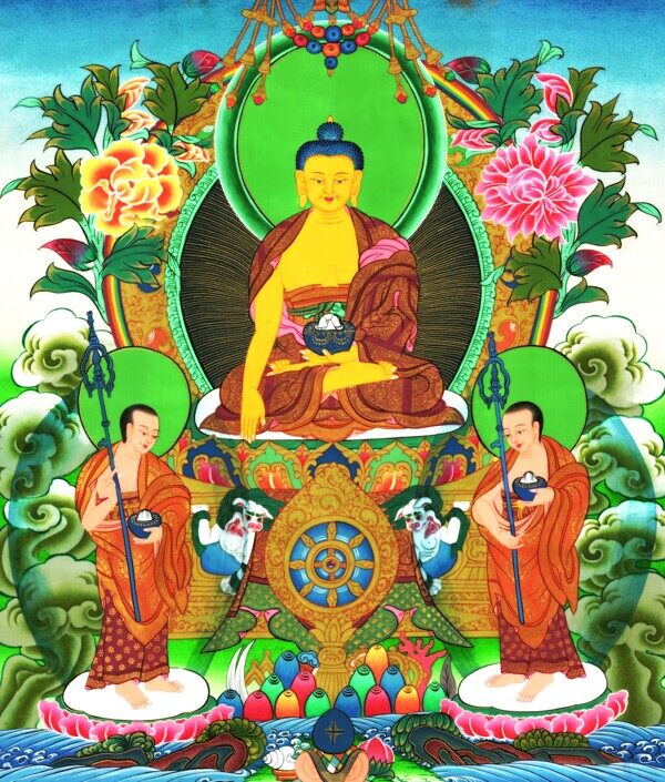 工筆佛像圖圖片