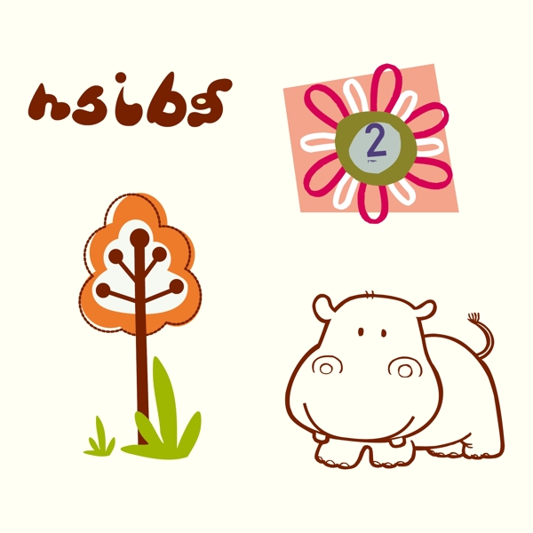 印花矢量圖T恤圖案圖文結(jié)合卡通動物免費素材