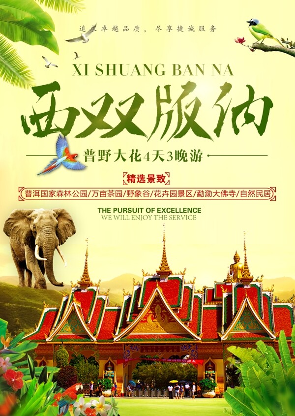 普野大花旅游海報