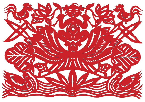 窗花剪紙民間美術(shù)0003