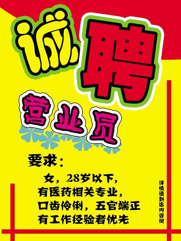 藥店招聘圖片