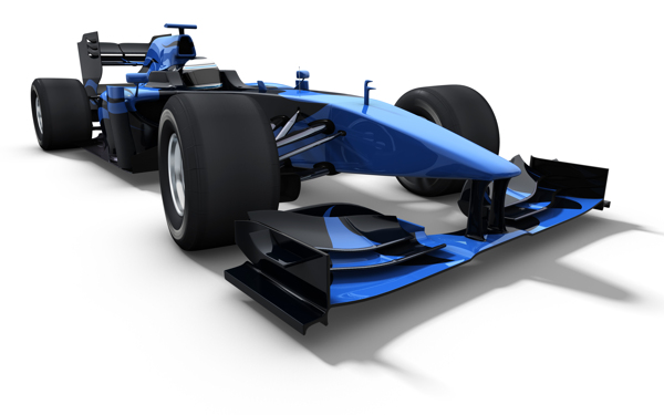 蓝色F1赛车
