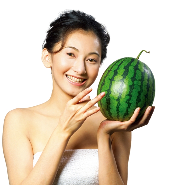 水果美女圖片