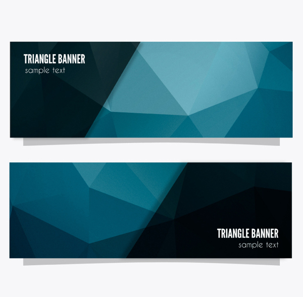 幾何形banner