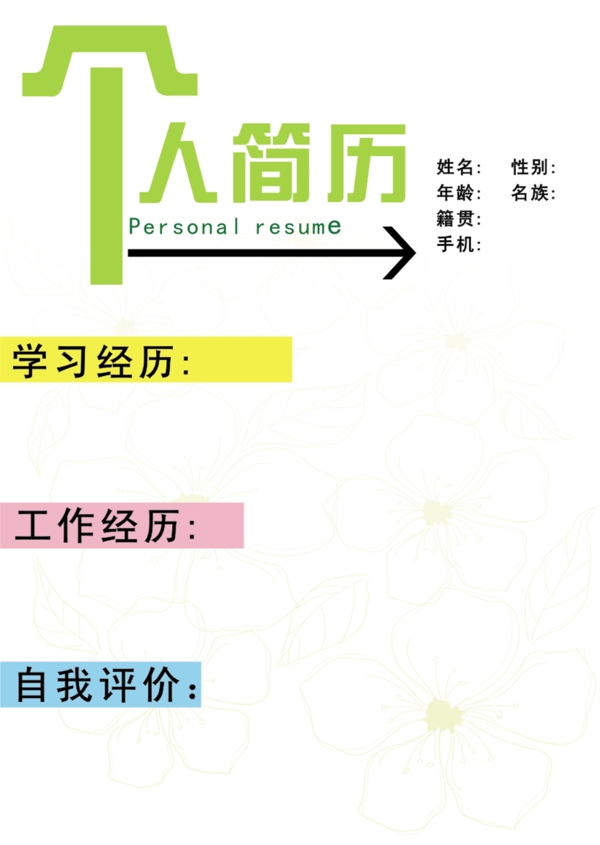 個人簡歷