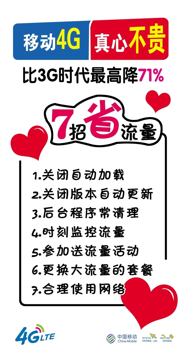 移動(dòng)4G真心不貴