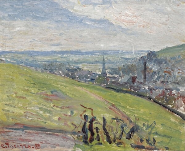 CamillePissarroTheOutskirtsofRouen畫家風(fēng)景畫靜物油畫建筑油畫裝飾畫