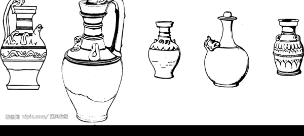 古典花瓶图片