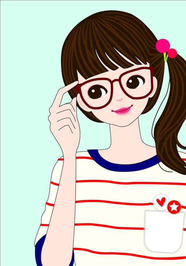 唯美女孩圖片