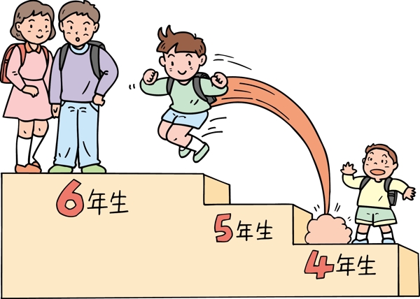 跳級學(xué)生漫畫圖片