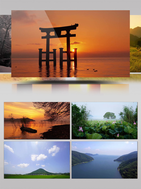 2K日本志贺琵琶湖的美丽风光
