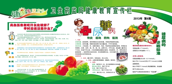 慢性病宣传板图片