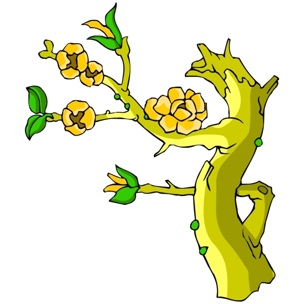 花卉古典插畫
