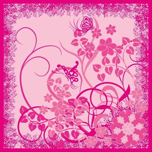 歐美花紋3743矢量EPS