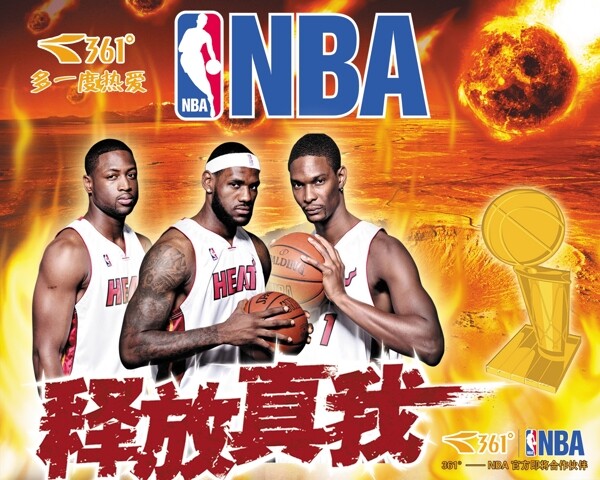 361度NBA海报图片