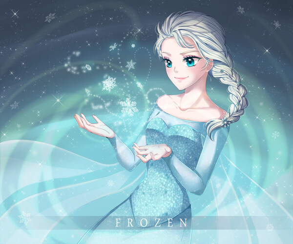 位圖插畫熱門動(dòng)畫冰雪奇緣免費(fèi)素材