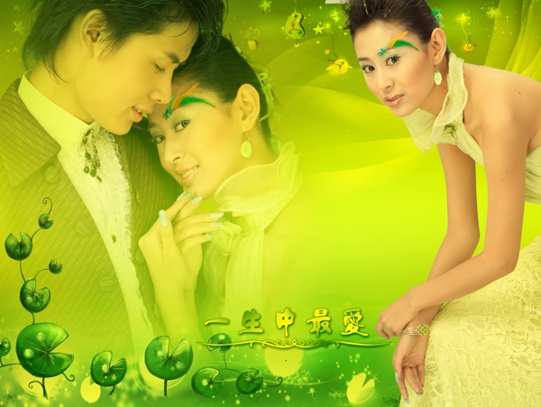 婚紗照模板素材