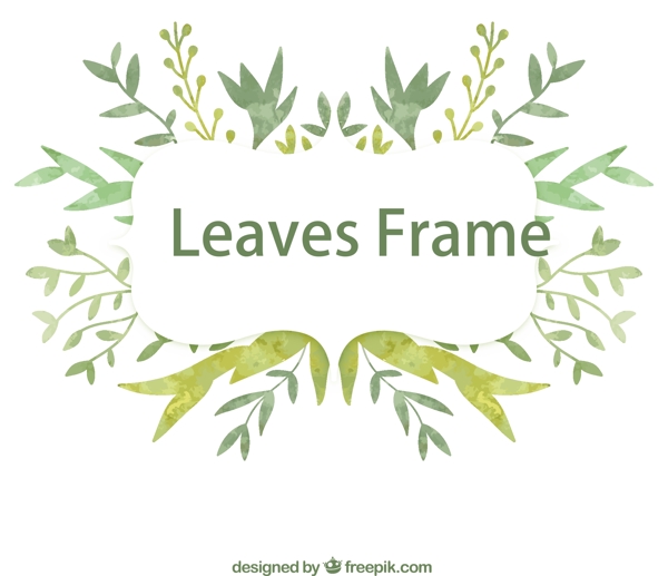 绿色树叶框架图片
