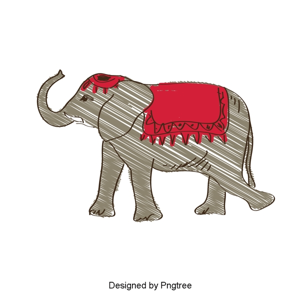 泰国大象插图