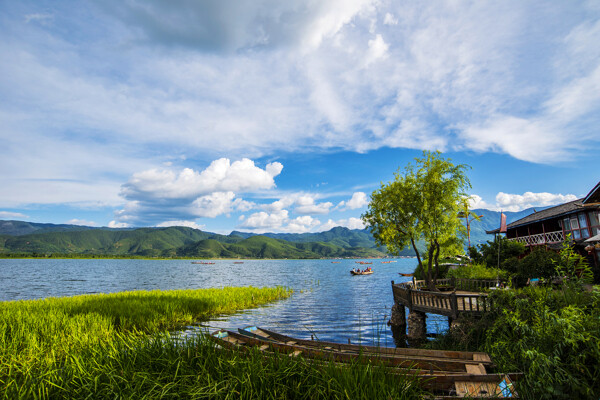 四川瀘沽湖風(fēng)景