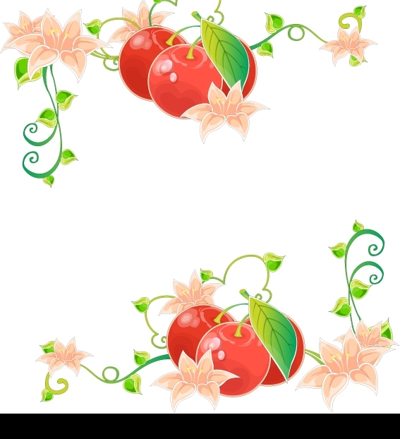 櫻桃花邊圖片