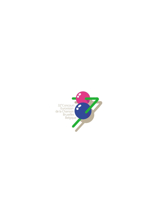 EurovisionSongContest1987logo設計欣賞EurovisionSongContest1987傳媒機構LOGO下載標志設計欣賞