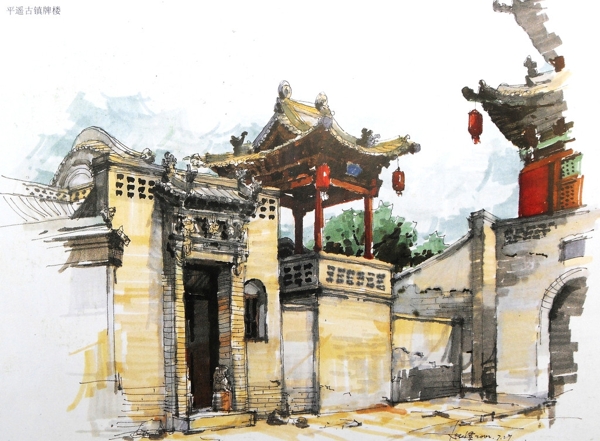 夏克梁手繪圖片